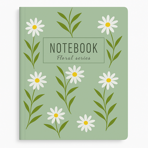 Papatya Bahçesi Desenli Floral Seri Defter